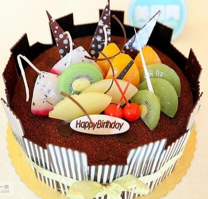 生日蛋糕-巧克力水果蛋糕