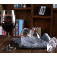 土耳其进口无铅红酒杯 玻璃高脚杯 葡萄酒杯家用套装酒杯360mL香槟杯 4只装