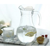 土耳其 进口加厚耐高温玻璃柠檬凉水壶大号果汁冷热水壶家用鸭嘴壶 1800ml
