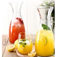 帕莎家用耐热玻璃凉水壶创意耐高温果汁瓶欧式冷水壶 美式乡村风情水瓶250毫升