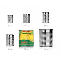 CANNED SWEET KERNEL CORN VACUUM IN BRINE 75 OZ.