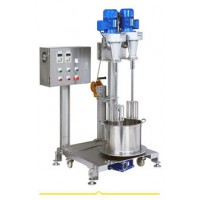 雙主機攪拌自轉桶槽升降架