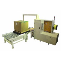 棧板輸送-穿劍式綑包機+大型輸送機