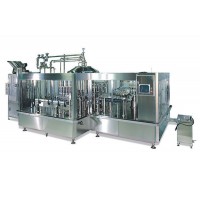 全自動夾頸式噴瓶填充封蓋機