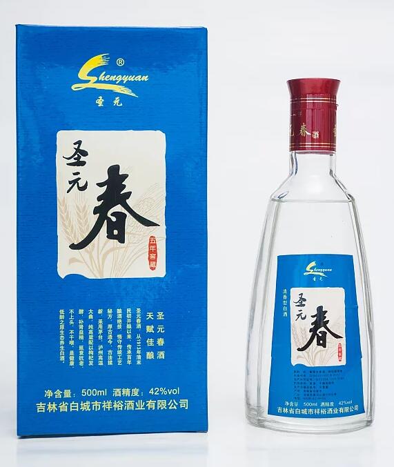 圣元春 清香型 五年窖藏 500ML✖️6瓶/箱图3