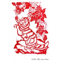 猫-剪纸