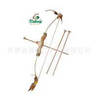 厂家定制木质儿童玩具动物头仿真弓箭吸盘无杀伤景区热卖弓箭套装