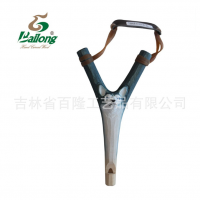 厂家定制创意木雕动物口哨弹弓手工原实木弹弓儿童玩具口哨弹弓