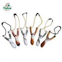 创意木雕动物弹弓手工彩绘原实木弹弓库存工艺品弹弓儿童玩具弹弓