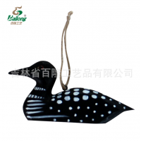 现货库存木质墙壁挂创意木雕动物挂件北欧家居装饰木制雕刻挂饰