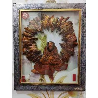 铜板画浮雕，达摩