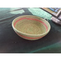 灯芯草编收纳盘