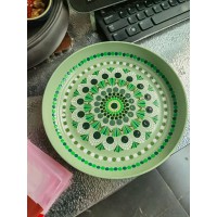 玉米秸秆盘曼陀罗彩绘