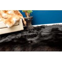 黑熊毛皮地毯